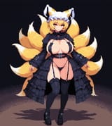 15425-3686317309-masterpiece, best quality, amazing quality, very aesthetic, absurdres, pixel art, yakumo ran, large breasts, round breasts, fox