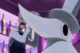 snivy contemplates existence while luigi dances in the background