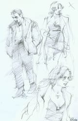 maria in a coat