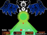 God of hyper death asriel beaming you