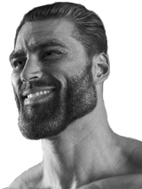 giga chad transparent