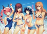 __makise_kurisu_shiina_mayuri_akiha_rumiho_and_kiryuu_moeka_steins_gate_drawn_by_koyama_hirokazu__809f63523603d38a40a220a5f14dc46c