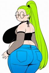 My super cool and unique DALL-E OC Danialle 2