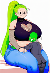 My super cool and unique DALL-E OC Danialle 4