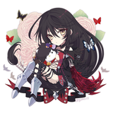 chibi with plush