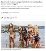 women were better at hunting