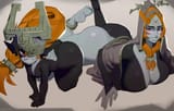 midna, imp and true, FAT asses