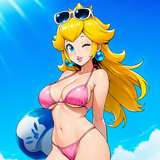 1girl, princess peach, bikini s-2336248385