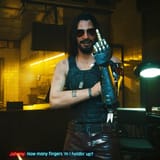 Johhny Silverhand middle finger