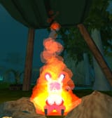 flaming poon