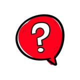 hand-drawing-question-mark-sign-symbol-in-a-red-speech-bubble-icon-vector