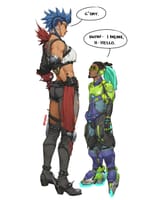 __lucio_and_junker_queen_overwatch_and_1_more_drawn_by_breikka__bd840d69fa903daa42bb5f04da51f3b8