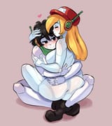 cute robots cuddling