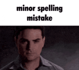 minor spelling mistake