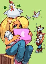 __coco_bandicoot_and_crash_bandicoot_apple_inc_and_1_more_drawn_by_wamudraws__0da1a337dc0b5abd0488948ed1db3691