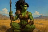 20250708_2319_Orc Warrior&#039;s Contemplation_simple_compose_01jznyf3bxerkbk7j57wj8npm8