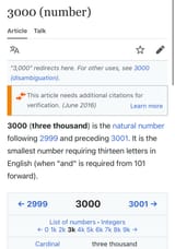3000 (number) - Wikipedia
