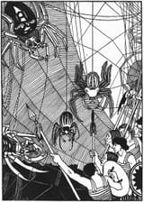 William_Strang_spider_battle_in_1894_True_History