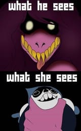 what he sees