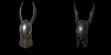silver and black knight helm comparison
