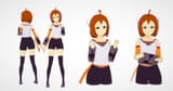 Emi poses