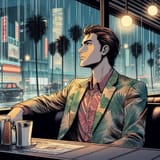 Diner at night