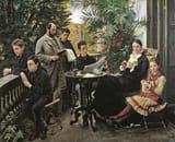 1881 Heinrich Hirschsprung&#039;s family portrait - Peder Severin Krøyer, Dani