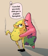 spongebob-preggers-smoke