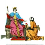 Man_or_King_on_Throne_with_Kneeling_Man_(Supplicant)