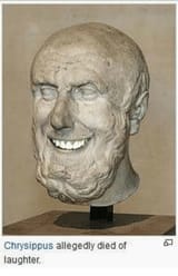Chrysippus, allegedly died of laughter