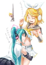 nuzzling rin&#039;s tummy