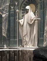 white-statue