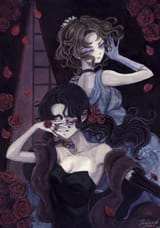 __tsubakikoji_reiko_and_tsubakikoji_saori_bara_to_tsubaki_and_1_more_drawn_by_sumire_shisei__bd7b8c14b8fb2881e8aa3ffdfe4a6f70