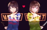 __frisk_and_chara_undertale_drawn_by_akikuriii__f222f5b191aefe4a526fd4cfb6f08b6d