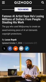 AI artist stolen