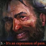 expression of pain