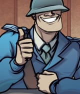 Fancy court soldier thumbs up