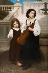 William Adolphe Bouguereau - Far from Home (1867)