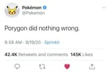 Porygon Tweet
