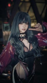 scarlet + kaya hair