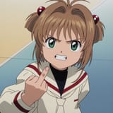 sakura flipping you off