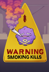 1other, koffing, smoking, marijuana, stoned, purple smoke, no humans, purple smo s-959491354