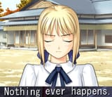 Saber nothing ever happens