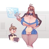 shion with an hourglass figure