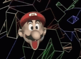 Mario getting converted into a super scope