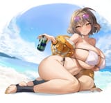 anis beach boobs