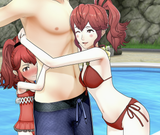 wife and daughter