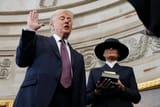 hand not on bible