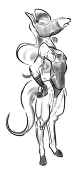 Lady Horse Athlete