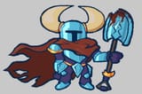 shovel knight with a cape